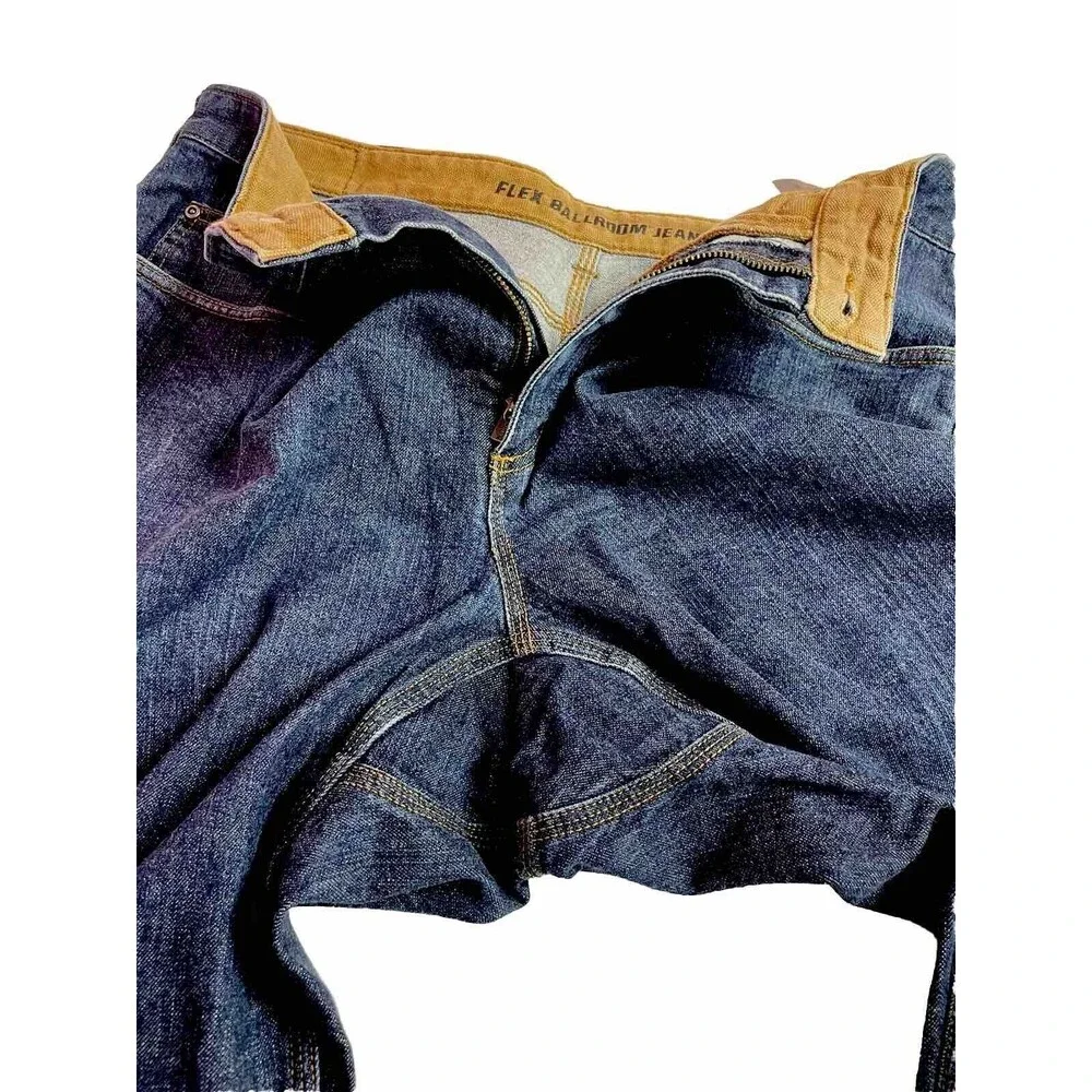 Duluth Flex Ballroom Men's Size 38x30 Heavy Duty Work Standard Fit Canvas Jeans